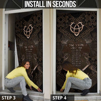The Viking World Tour Door Cover Ancient Celtic Knot Patterns - Wonder Print Shop