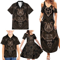 The Viking World Tour Family Matching Summer Maxi Dress and Hawaiian Shirt Ancient Celtic Knot Patterns - Wonder Print Shop