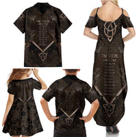 The Viking World Tour Family Matching Summer Maxi Dress and Hawaiian Shirt Ancient Celtic Knot Patterns - Wonder Print Shop