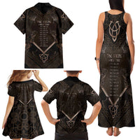 The Viking World Tour Family Matching Tank Maxi Dress and Hawaiian Shirt Ancient Celtic Knot Patterns - Wonder Print Shop