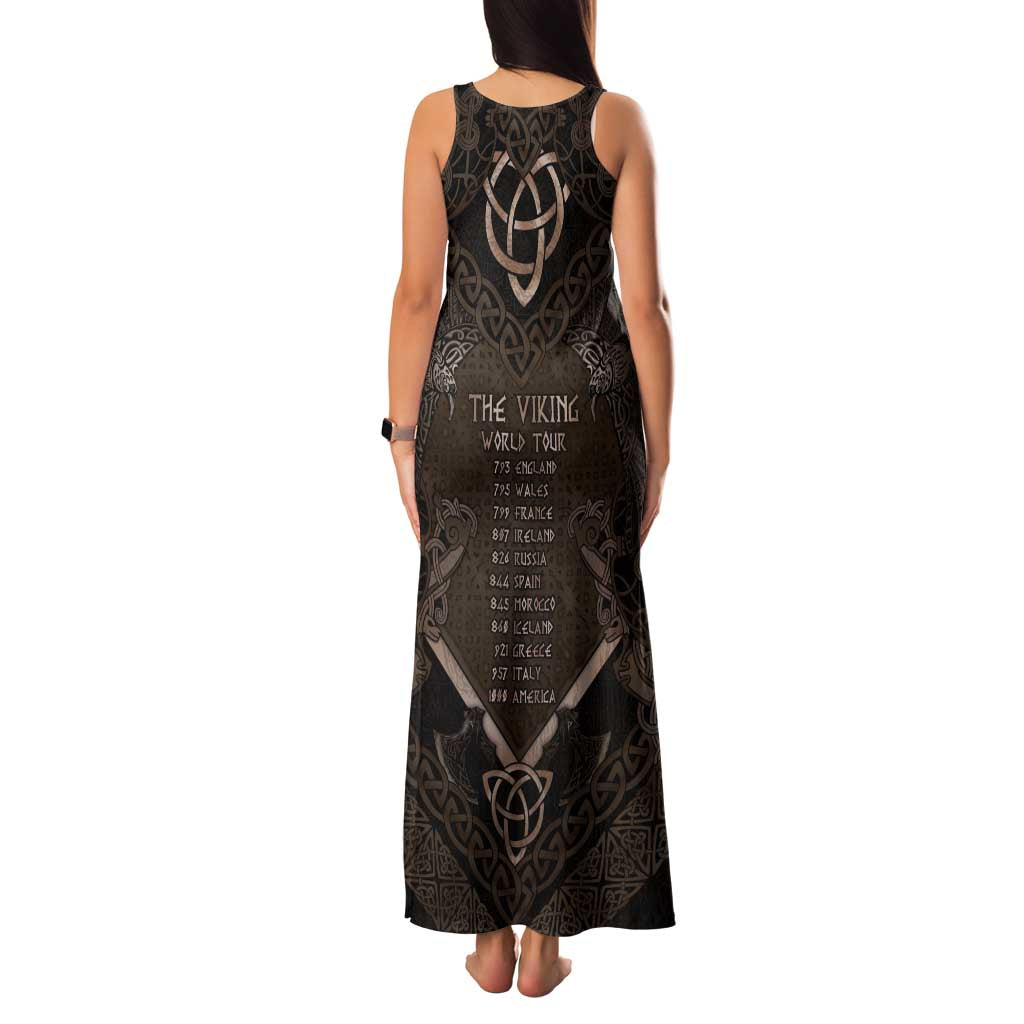 The Viking World Tour Family Matching Tank Maxi Dress and Hawaiian Shirt Ancient Celtic Knot Patterns - Wonder Print Shop