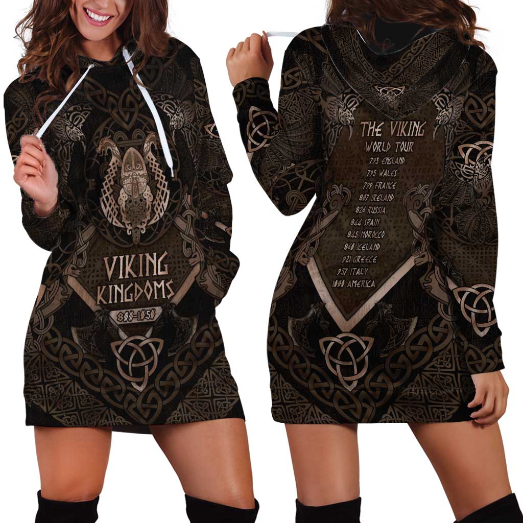 The Viking World Tour Hoodie Dress Ancient Celtic Knot Patterns - Wonder Print Shop
