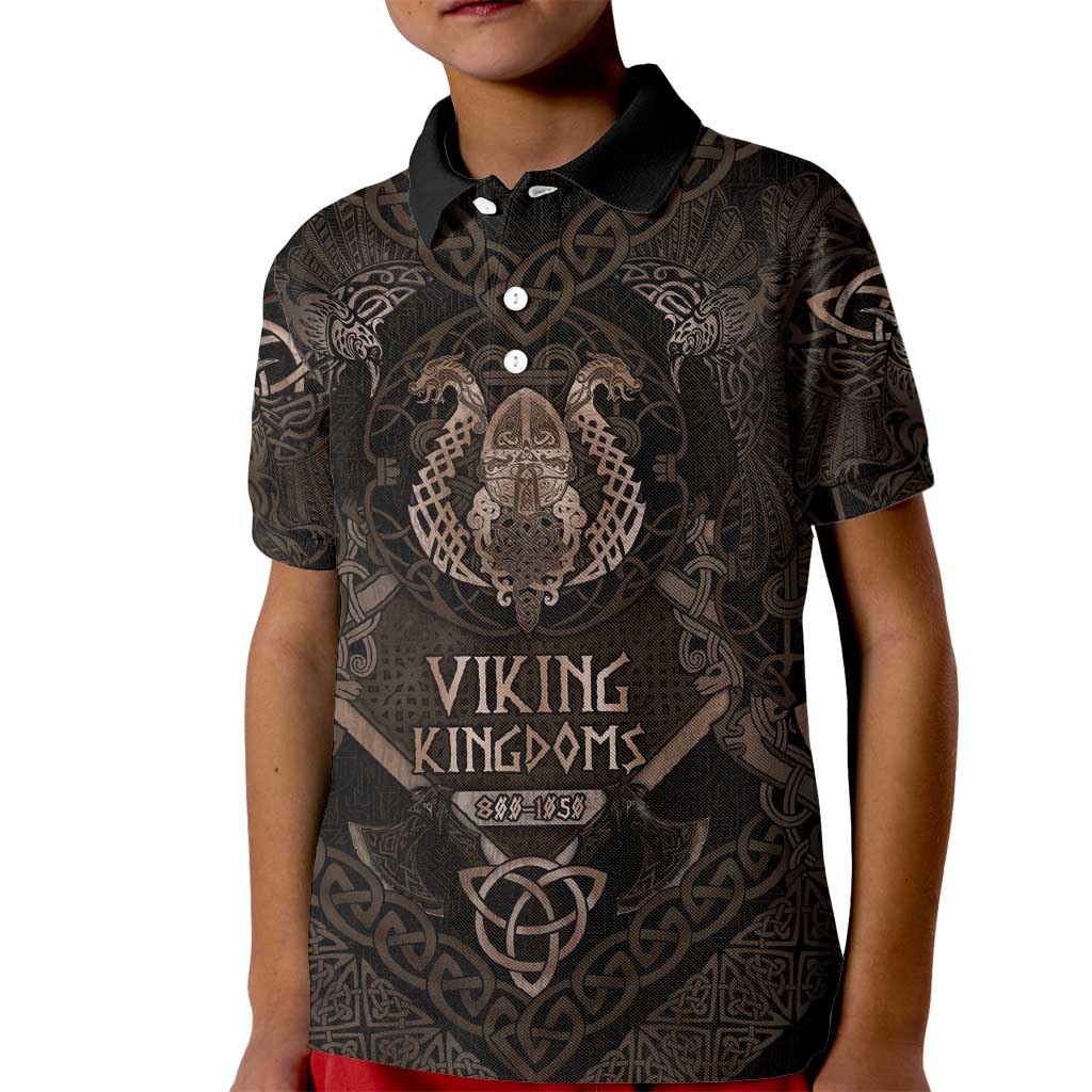 The Viking World Tour Kid Polo Shirt Ancient Celtic Knot Patterns - Wonder Print Shop