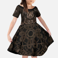 The Viking World Tour Kid Short Sleeve Dress Ancient Celtic Knot Patterns - Wonder Print Shop