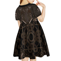The Viking World Tour Kid Short Sleeve Dress Ancient Celtic Knot Patterns - Wonder Print Shop