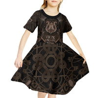 The Viking World Tour Kid Short Sleeve Dress Ancient Celtic Knot Patterns - Wonder Print Shop