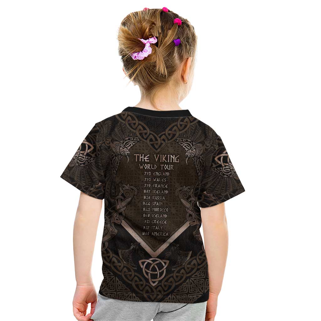 The Viking World Tour Kid T Shirt Ancient Celtic Knot Patterns - Wonder Print Shop