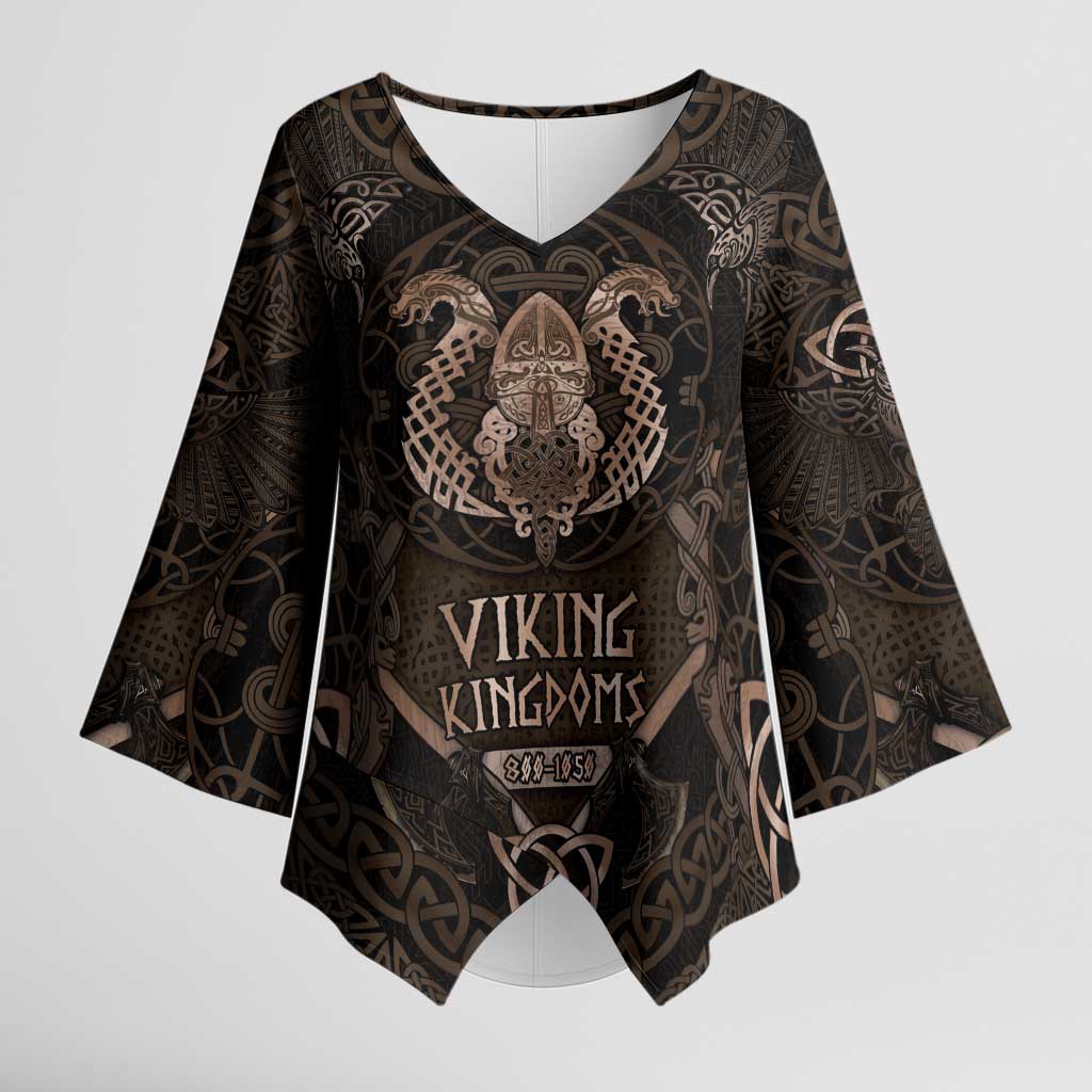 The Viking World Tour Kimono Sleeve Blouse Ancient Celtic Knot Patterns - Wonder Print Shop