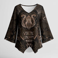 The Viking World Tour Kimono Sleeve Blouse Ancient Celtic Knot Patterns - Wonder Print Shop