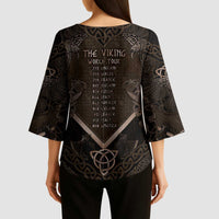 The Viking World Tour Kimono Sleeve Blouse Ancient Celtic Knot Patterns - Wonder Print Shop