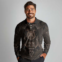 The Viking World Tour Long Sleeve Polo Shirt Ancient Celtic Knot Patterns - Wonder Print Shop