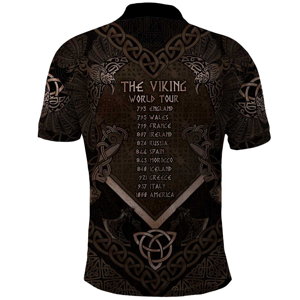 The Viking World Tour Polo Shirt Ancient Celtic Knot Patterns - Wonder Print Shop