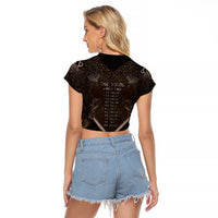 The Viking World Tour Raglan Cropped T Shirt Ancient Celtic Knot Patterns - Wonder Print Shop