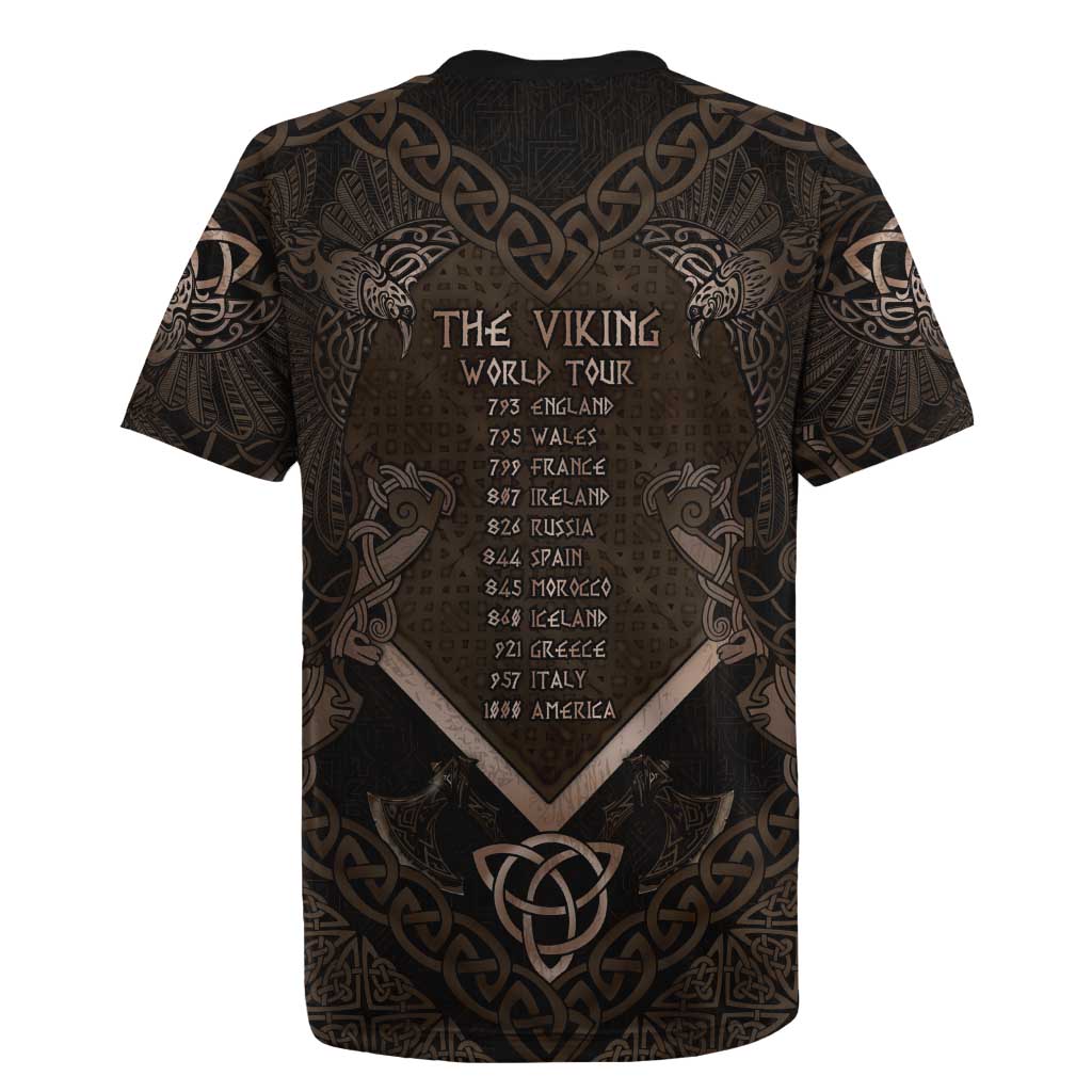 The Viking World Tour Rugby Jersey Ancient Celtic Knot Patterns - Wonder Print Shop