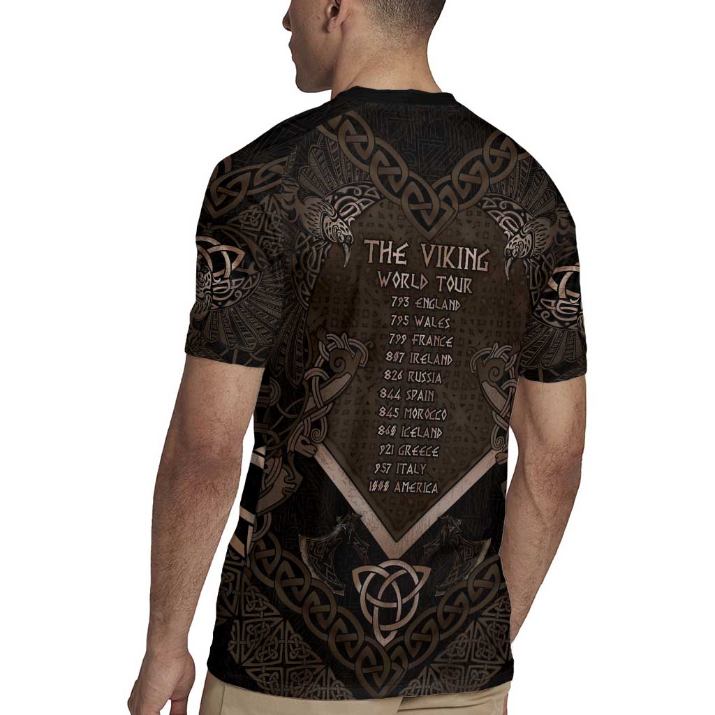 The Viking World Tour Rugby Jersey Ancient Celtic Knot Patterns - Wonder Print Shop