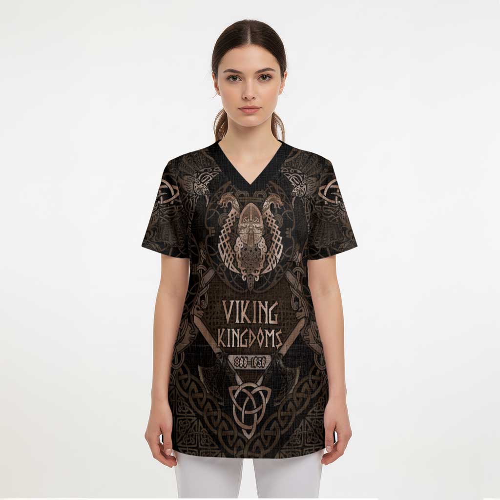 The Viking World Tour Scrub Top Ancient Celtic Knot Patterns - Wonder Print Shop