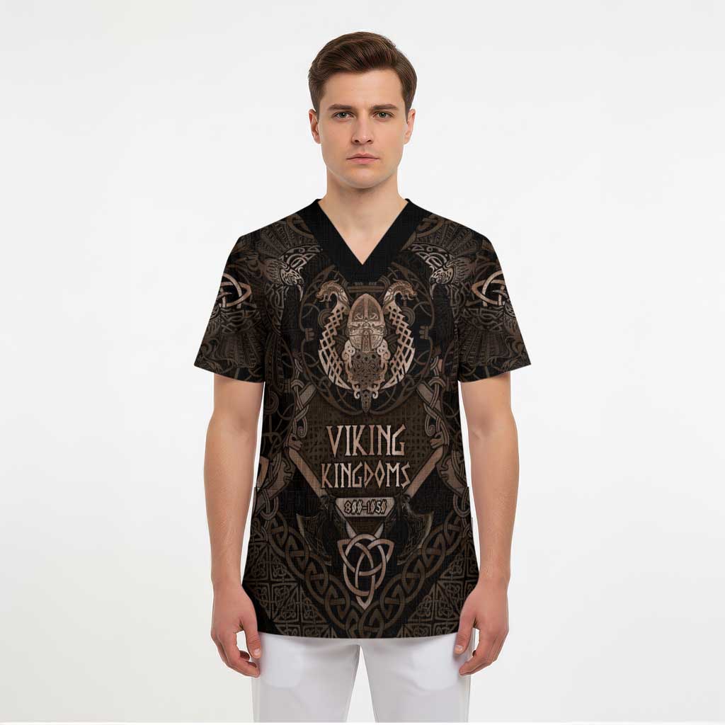 The Viking World Tour Scrub Top Ancient Celtic Knot Patterns - Wonder Print Shop