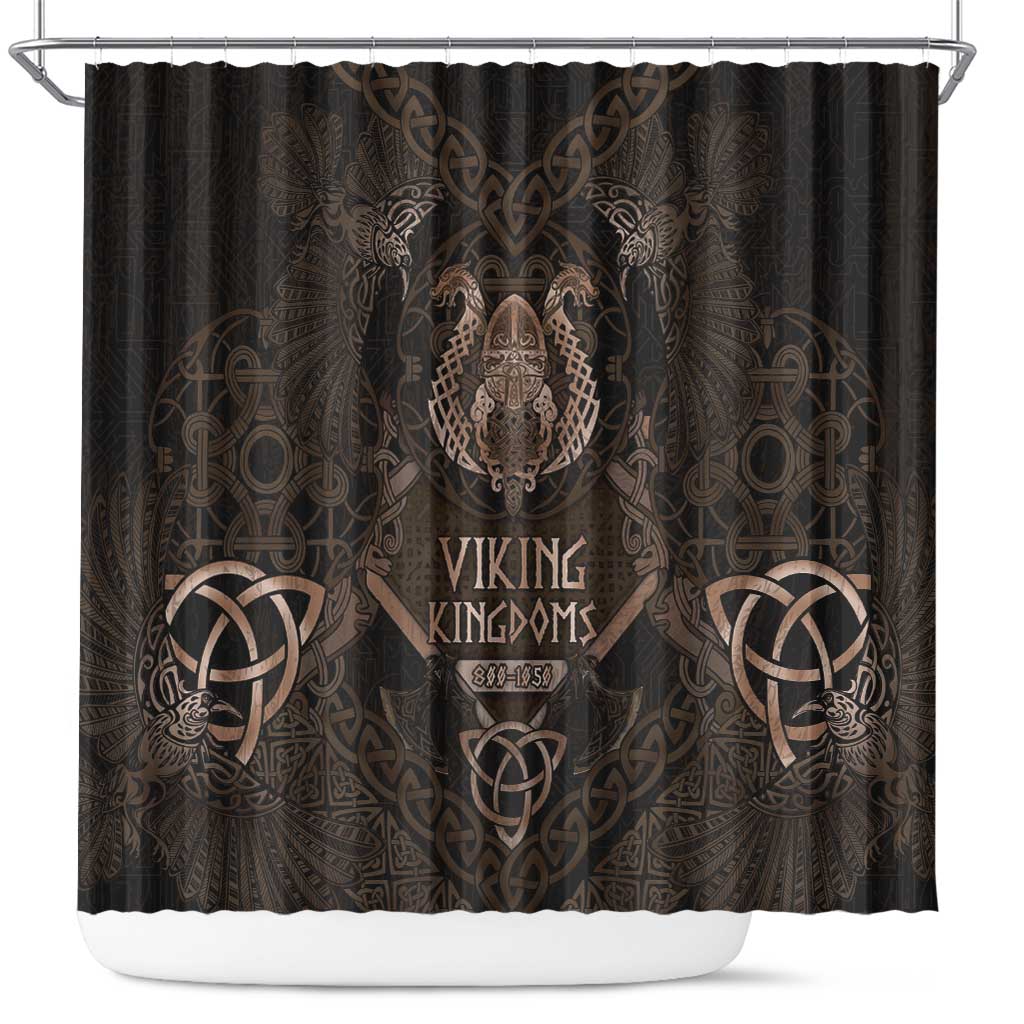The Viking World Tour Shower Curtain Ancient Celtic Knot Patterns - Wonder Print Shop