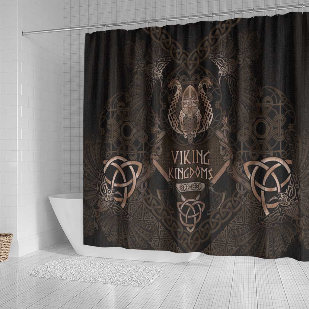 The Viking World Tour Shower Curtain Ancient Celtic Knot Patterns - Wonder Print Shop
