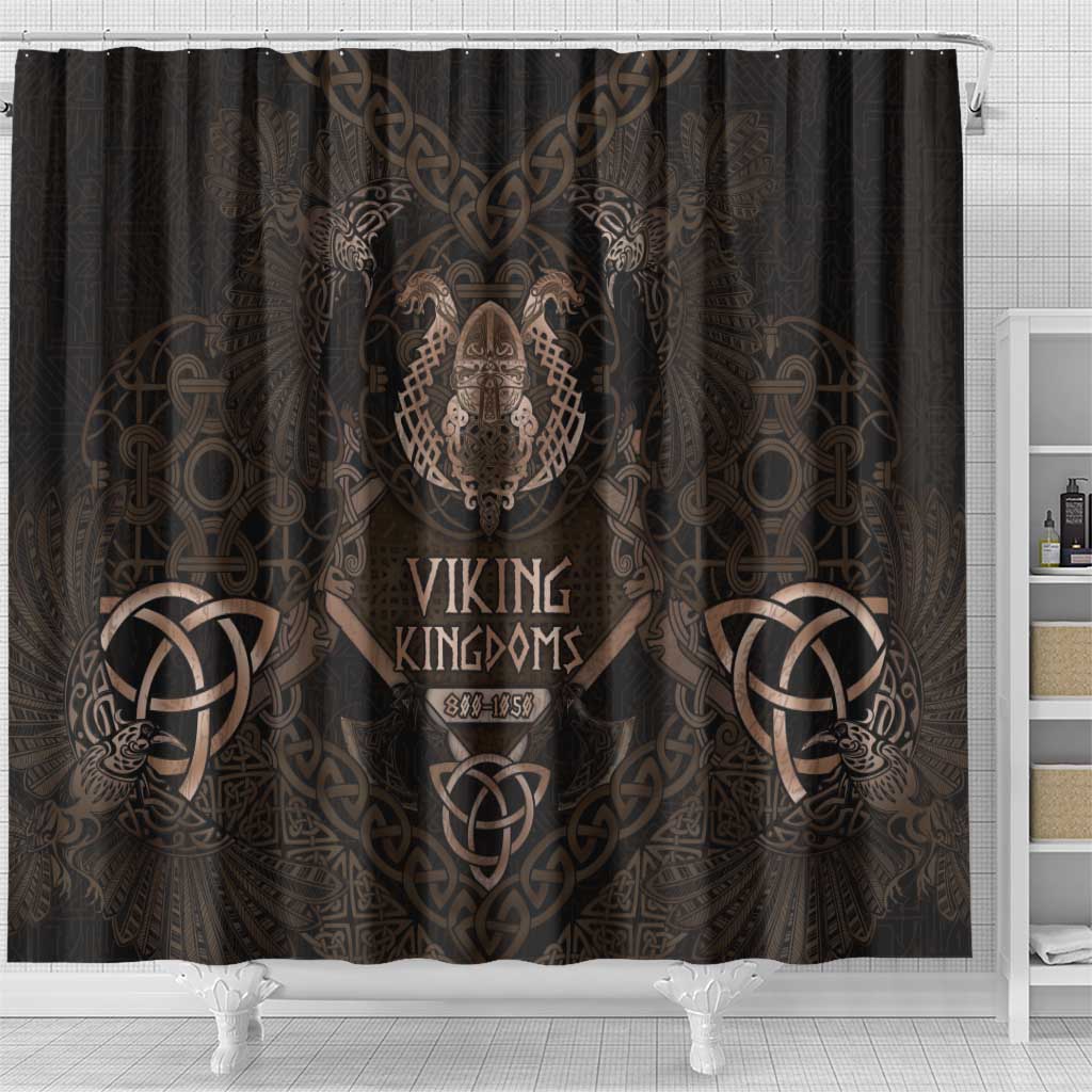 The Viking World Tour Shower Curtain Ancient Celtic Knot Patterns - Wonder Print Shop