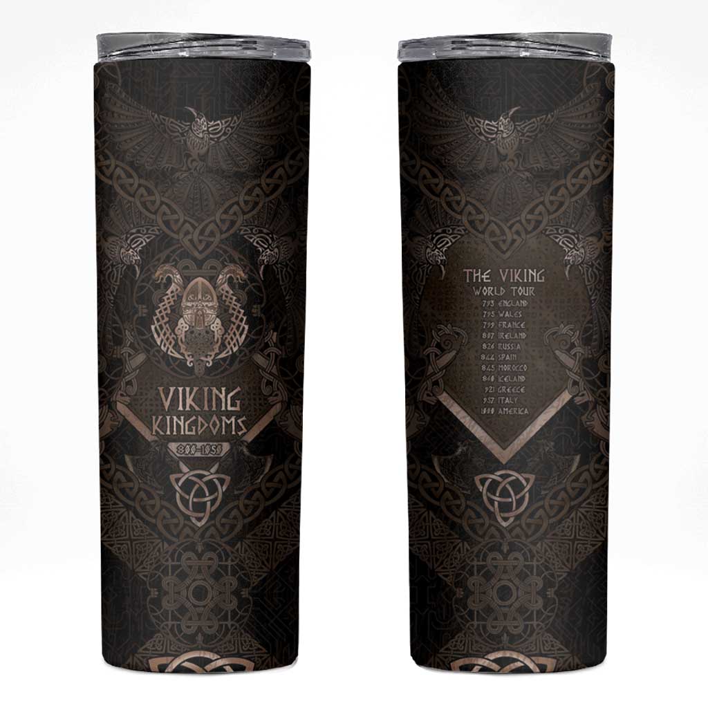 The Viking World Tour Skinny Tumbler Ancient Celtic Knot Patterns - Wonder Print Shop