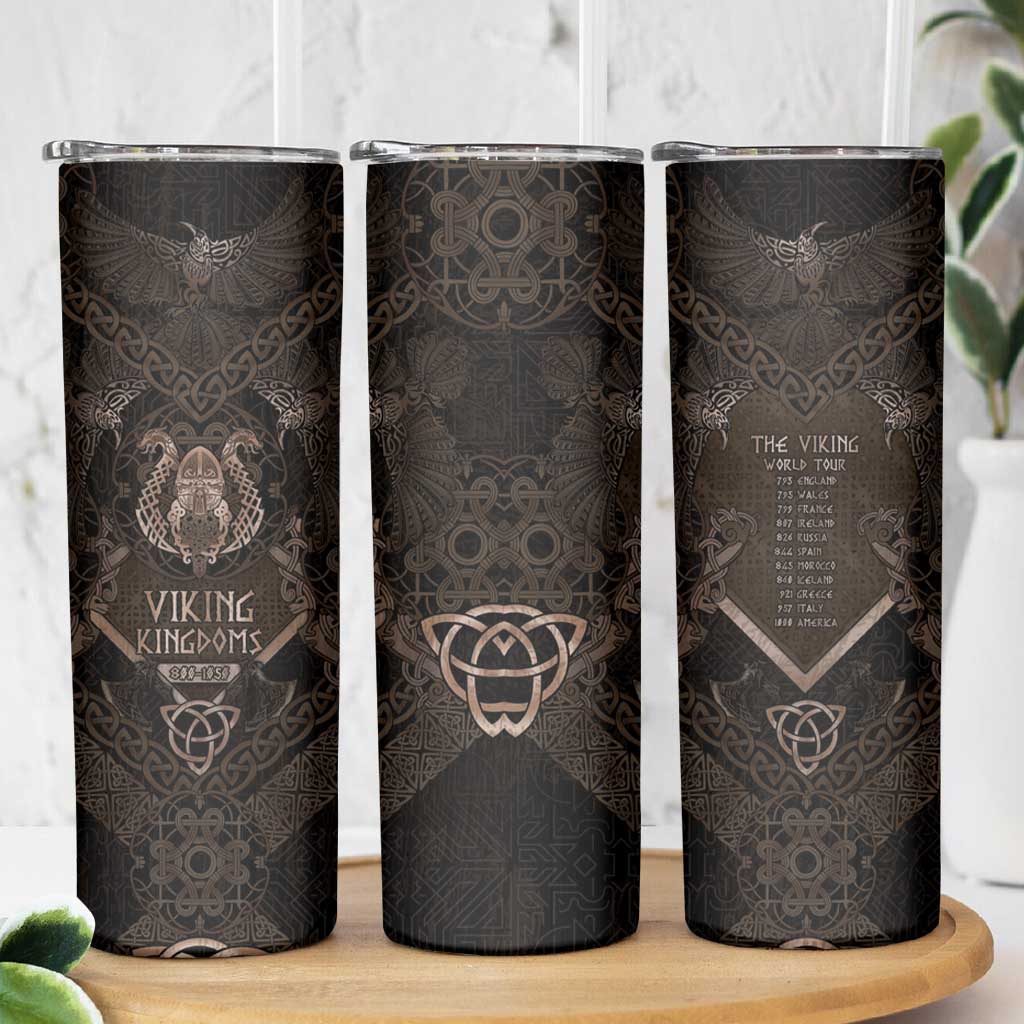 The Viking World Tour Skinny Tumbler Ancient Celtic Knot Patterns - Wonder Print Shop