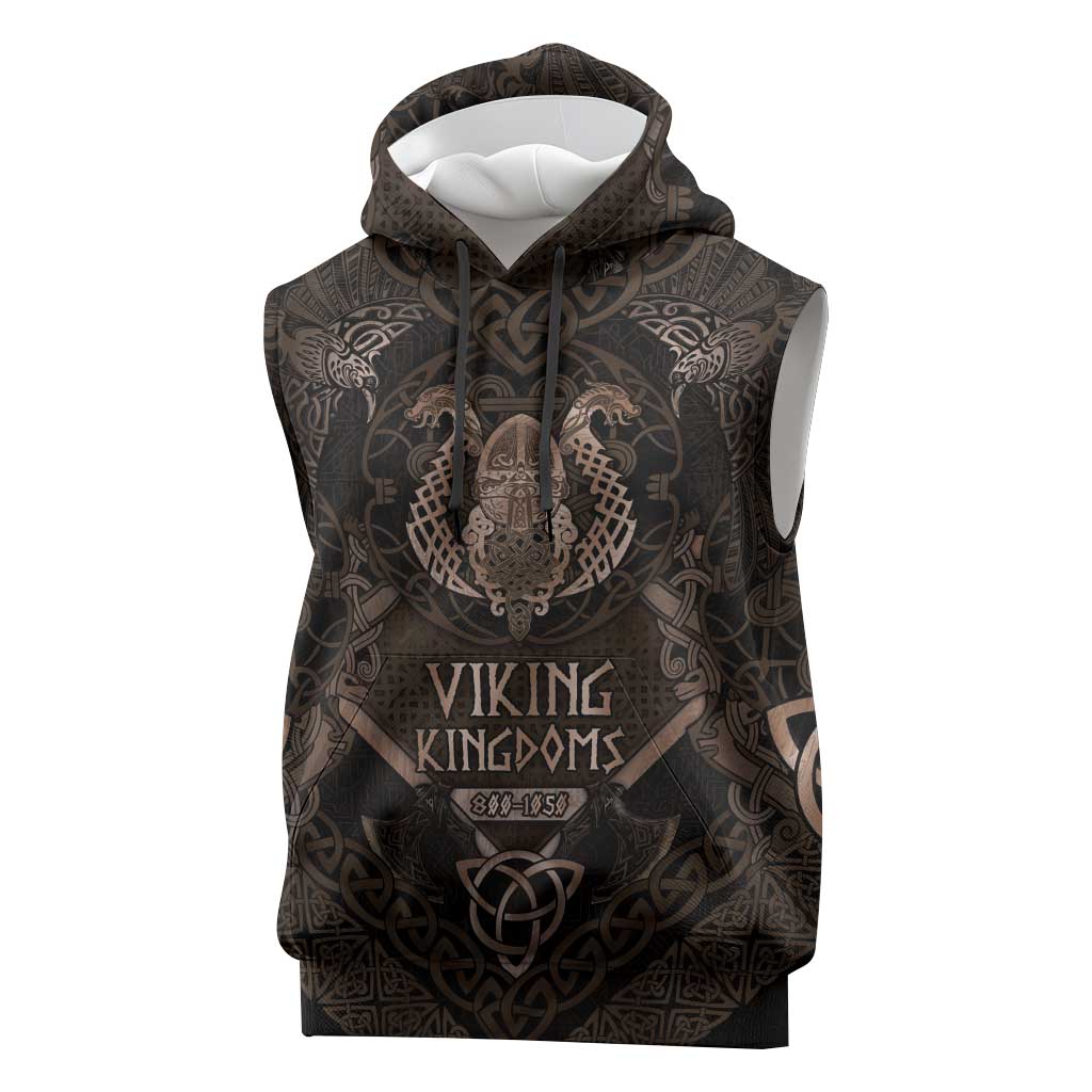 The Viking World Tour Sleeveless Hoodie Ancient Celtic Knot Patterns - Wonder Print Shop