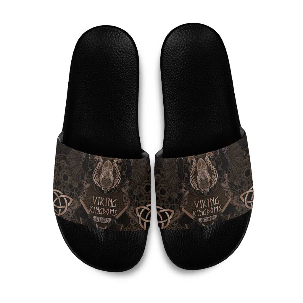 The Viking World Tour Slide Sandals Ancient Celtic Knot Patterns - Wonder Print Shop