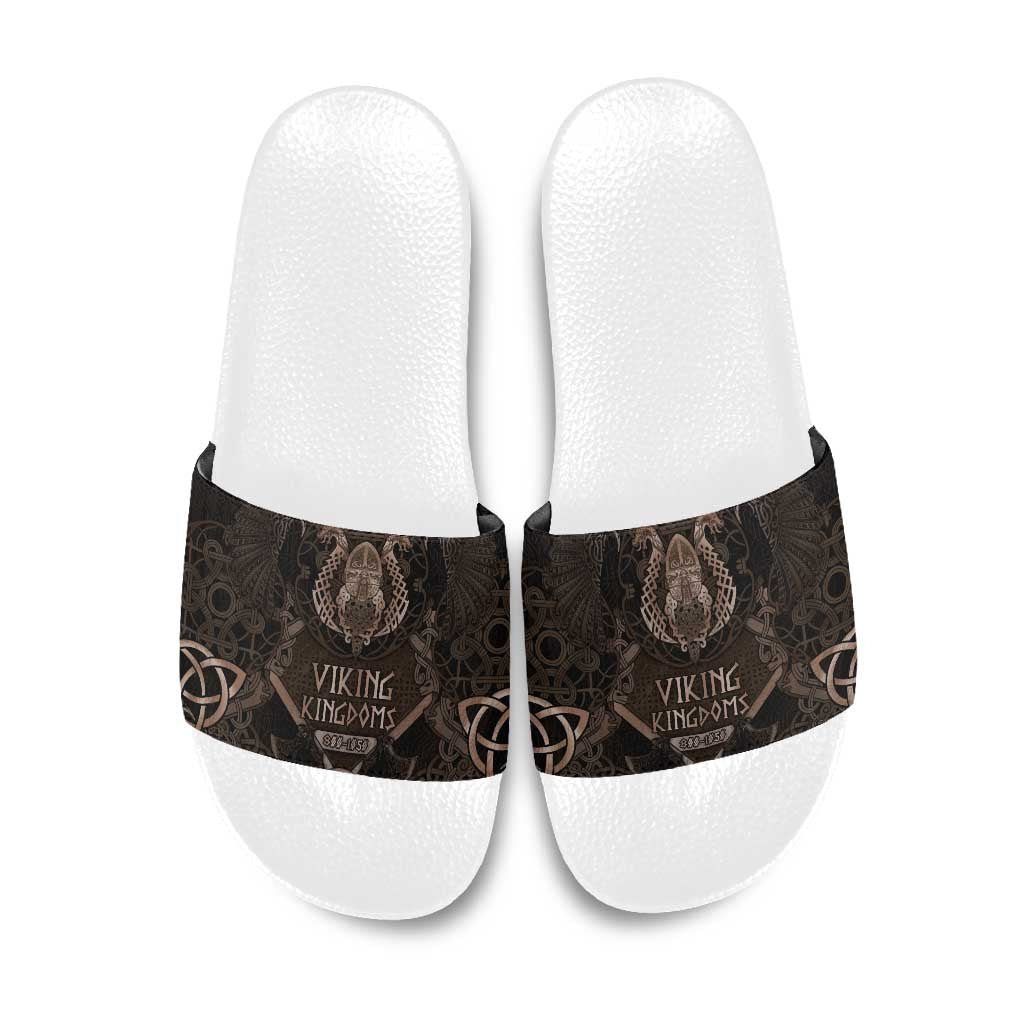 The Viking World Tour Slide Sandals Ancient Celtic Knot Patterns - Wonder Print Shop