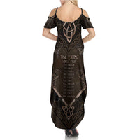 The Viking World Tour Summer Maxi Dress Ancient Celtic Knot Patterns - Wonder Print Shop