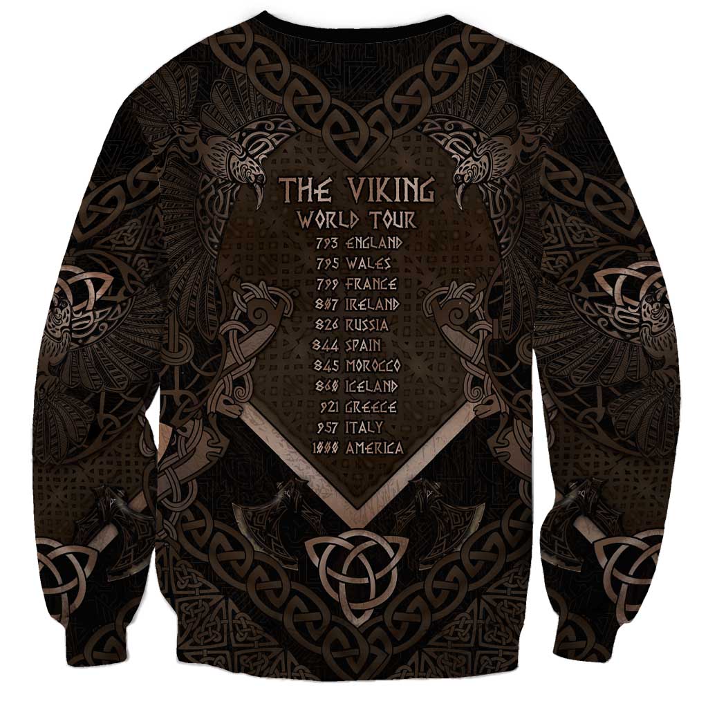 The Viking World Tour Sweatshirt Ancient Celtic Knot Patterns - Wonder Print Shop