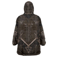 The Viking World Tour Wearable Blanket Hoodie Ancient Celtic Knot Patterns - Wonder Print Shop