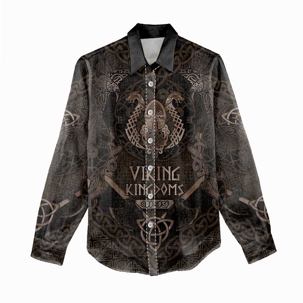 The Viking World Tour Women Casual Shirt Ancient Celtic Knot Patterns - Wonder Print Shop