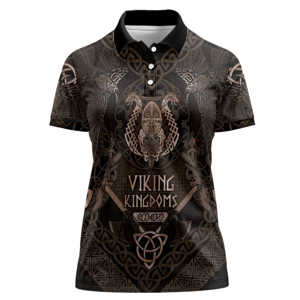 The Viking World Tour Women Polo Shirt Ancient Celtic Knot Patterns - Wonder Print Shop