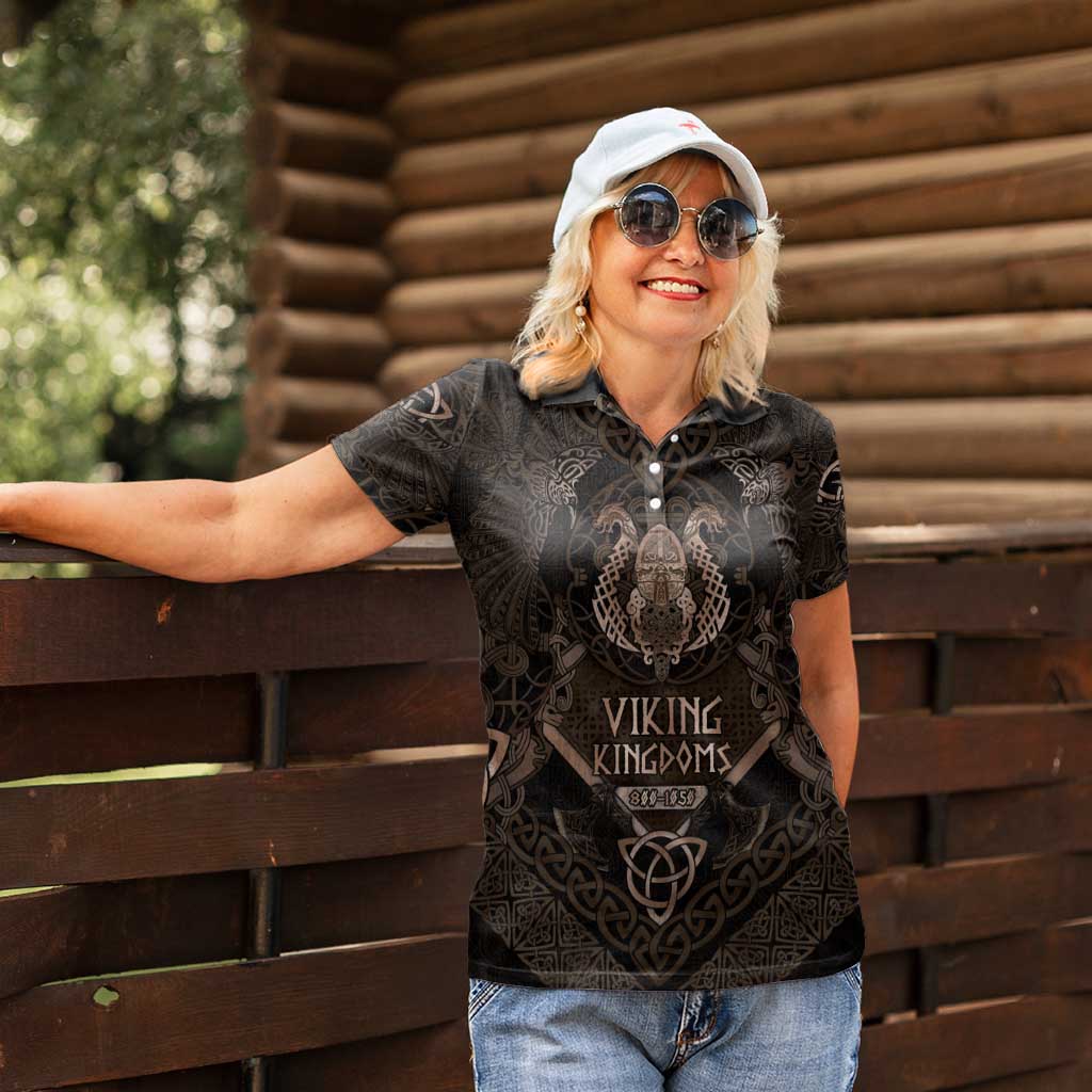The Viking World Tour Women Polo Shirt Ancient Celtic Knot Patterns - Wonder Print Shop
