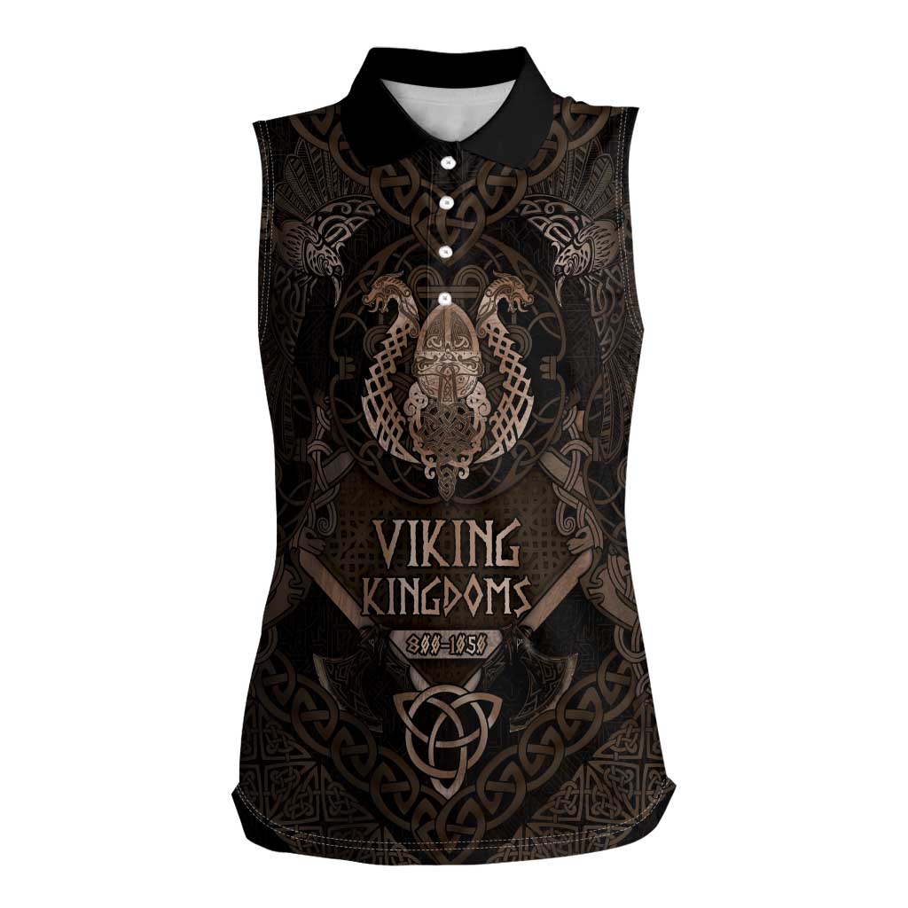 The Viking World Tour Women Sleeveless Polo Shirt Ancient Celtic Knot Patterns - Wonder Print Shop