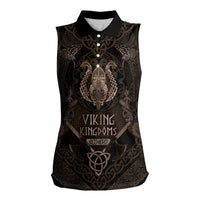 The Viking World Tour Women Sleeveless Polo Shirt Ancient Celtic Knot Patterns - Wonder Print Shop