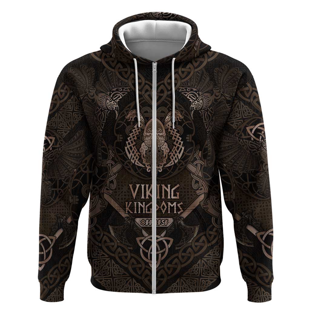 The Viking World Tour Zip Hoodie Ancient Celtic Knot Patterns - Wonder Print Shop