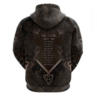 The Viking World Tour Zip Hoodie Ancient Celtic Knot Patterns - Wonder Print Shop