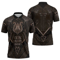 The Viking World Tour Zipper Polo Shirt Ancient Celtic Knot Patterns - Wonder Print Shop