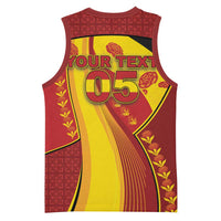 Custom Spain Football Basketball Jersey Traditional Spanish Carnation Floral Patriotic Motif