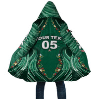 Custom Mexico Football Cloak Aztec Eagle With Mini Floral Patterns