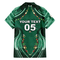 Custom Mexico Football Hawaiian Shirt Aztec Eagle With Mini Floral Patterns
