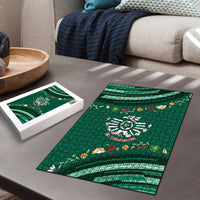 Mexico Football Puzzle Aztec Eagle With Mini Floral Patterns