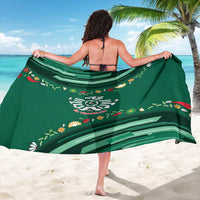 Mexico Football Sarong Aztec Eagle With Mini Floral Patterns