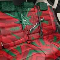 Morocco Football Back Car Seat Cover Pentagram Red Lion African