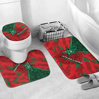 Morocco Football Bathroom Set Pentagram Red Lion African