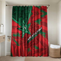 Morocco Football Bathroom Set Pentagram Red Lion African
