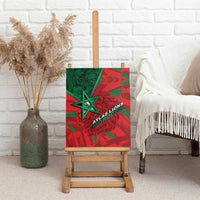 Morocco Football Canvas Wall Art Pentagram Red Lion African