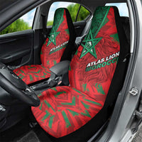 Morocco Football Car Seat Cover Pentagram Red Lion African